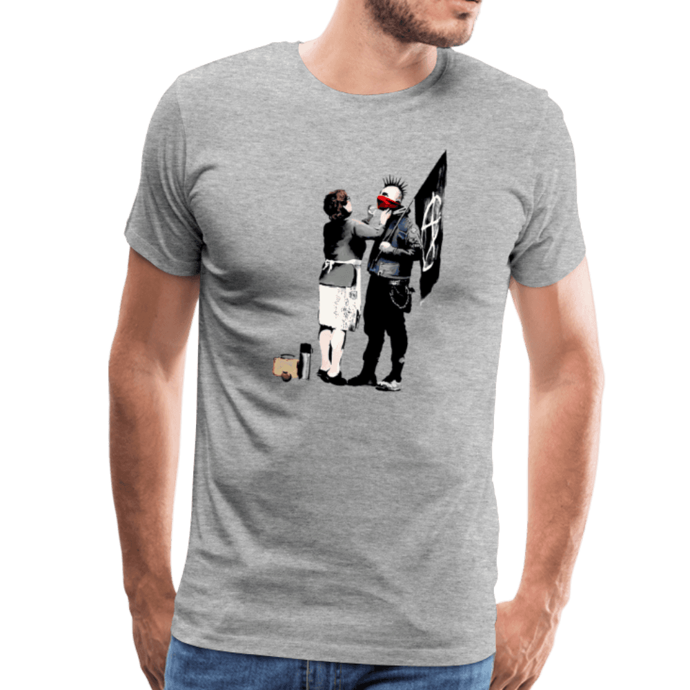 Banksy Anarchist Punk And His Mother Artwork T-Shirt