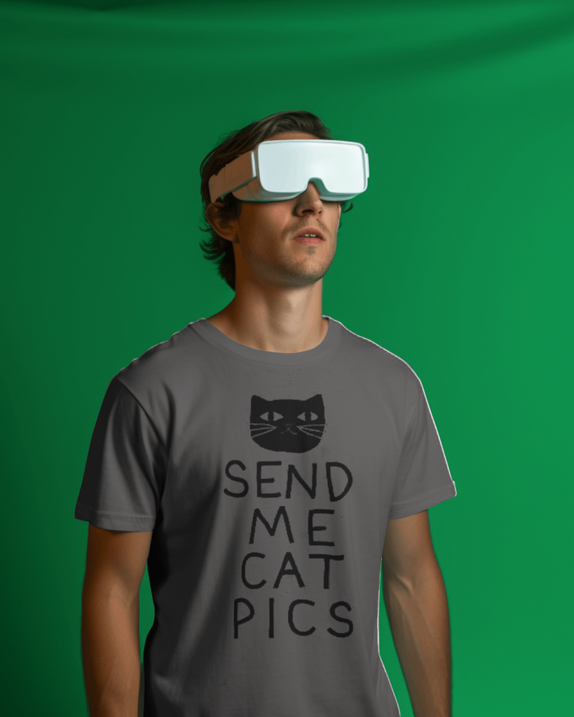 Send Me Cat Pics T-shirt For Men