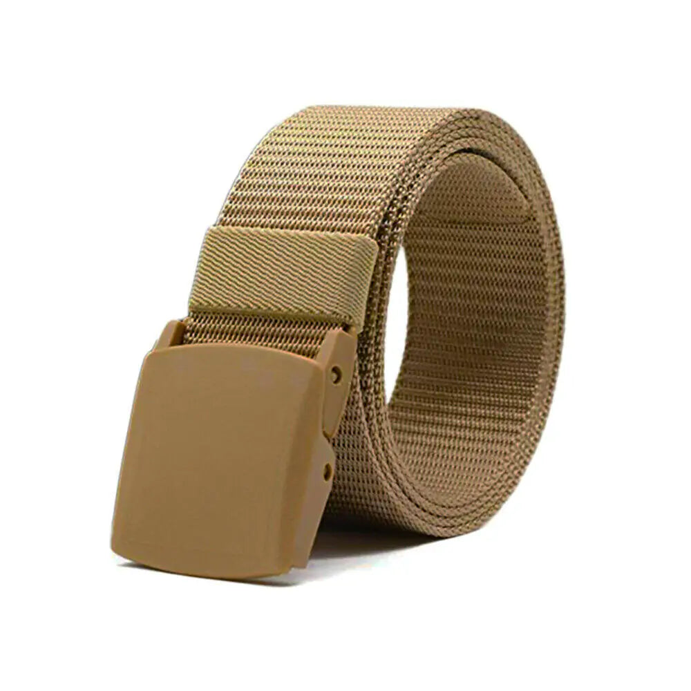 Minimalist Buckle Waistband Webbing Belt for MEN