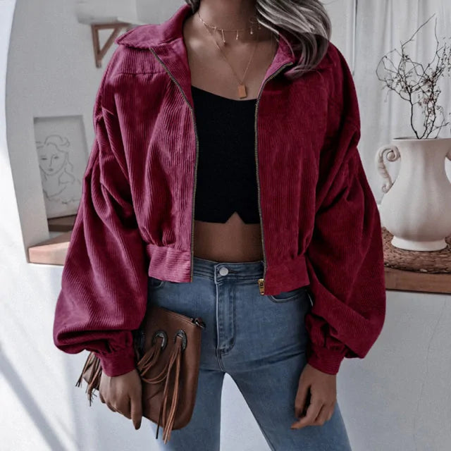 Stylish Cropped Jacket For Women