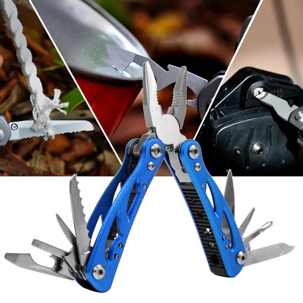 12 in 1 Multifunctional Vintage Style Plier Foldable Knife