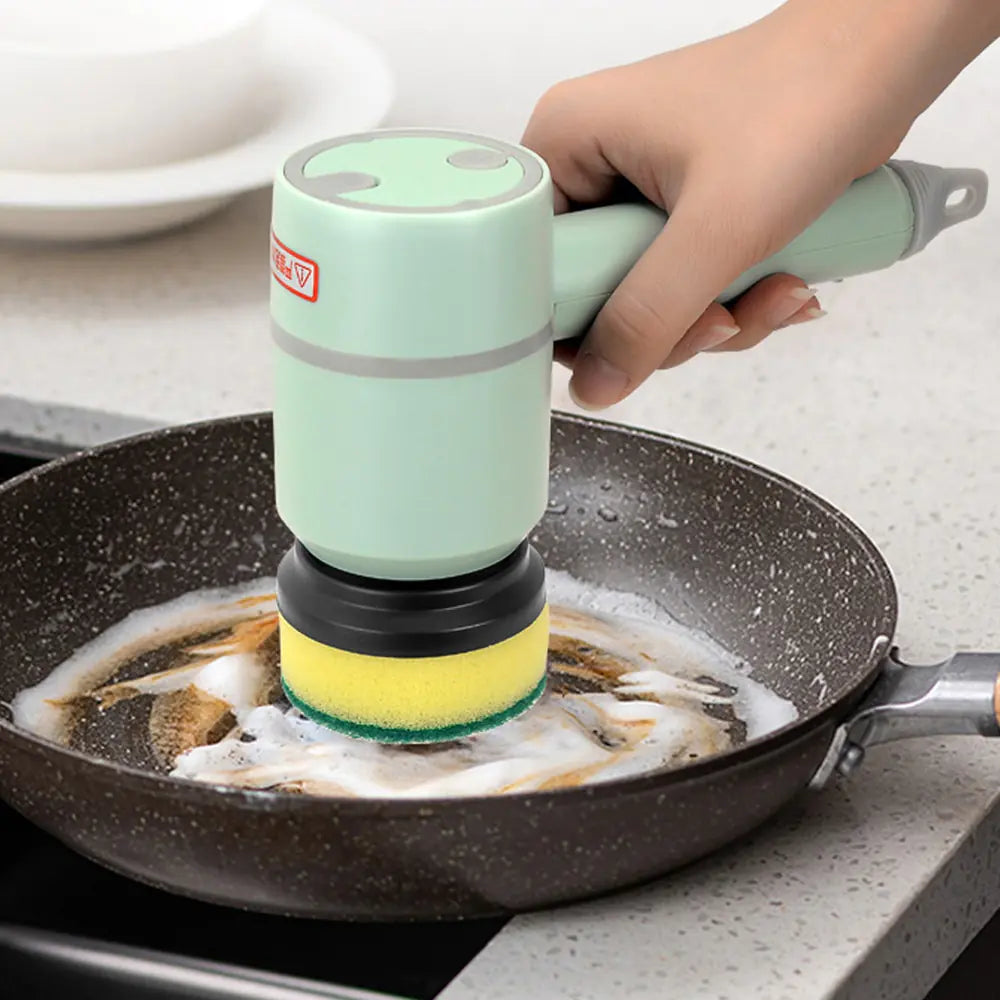 Multi-functional 3 Heads Electric Cleaning Brush