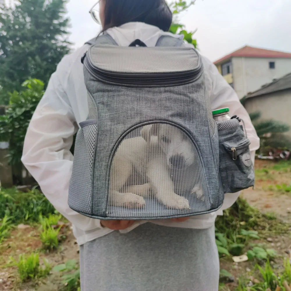 Portable Mesh Dog Backpoack