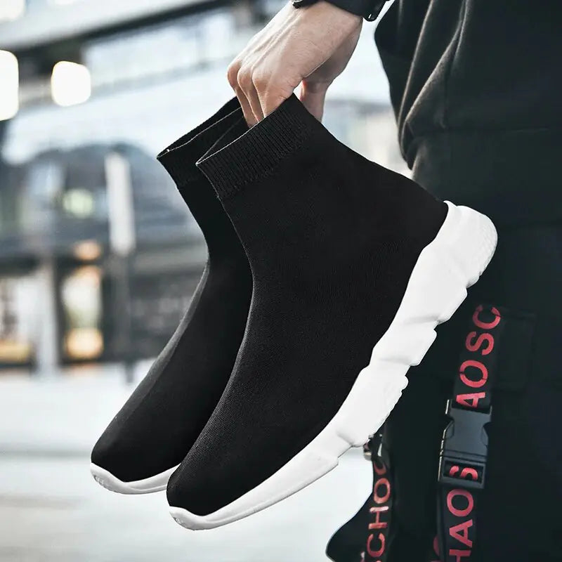 Lightweight High-Sock Trainers For Men