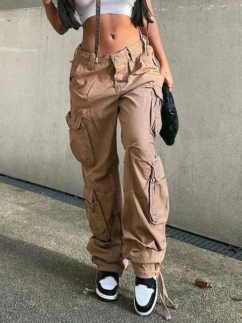 Low Waist Cargo & Denim Pants For Women