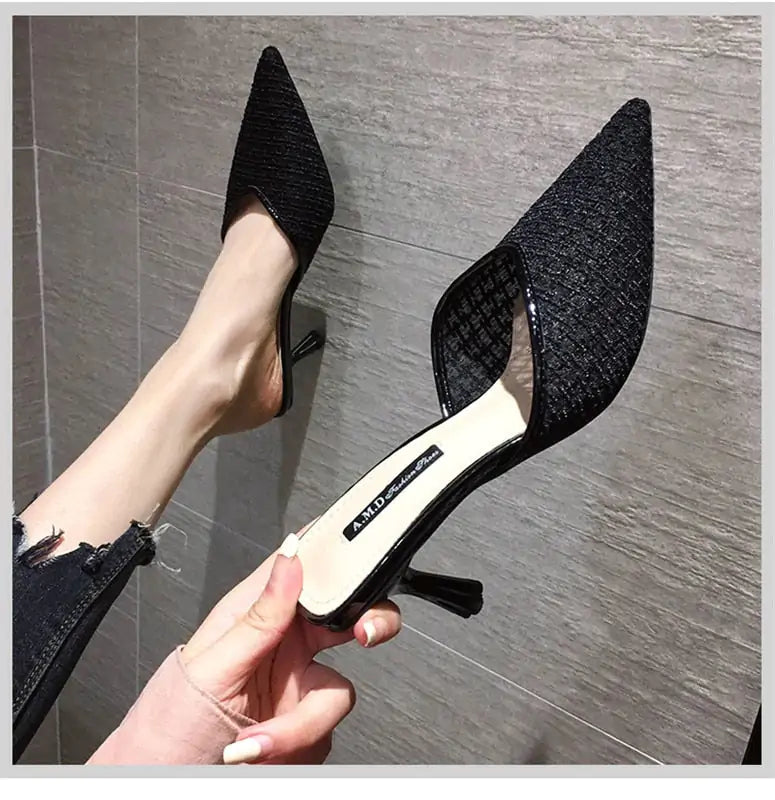 Pointed Toe Kitten Heels For Women