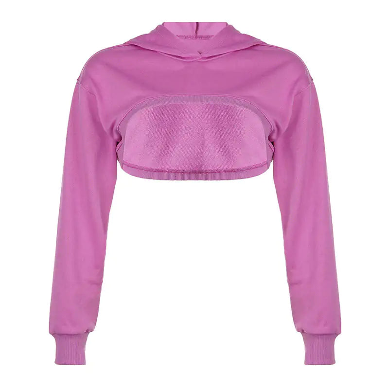 Downtown Cropped Hoodie For Women