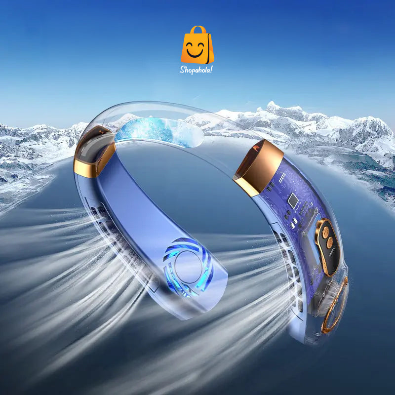 Portable  Hanging Neck Fan Air Conditioner with LED Display