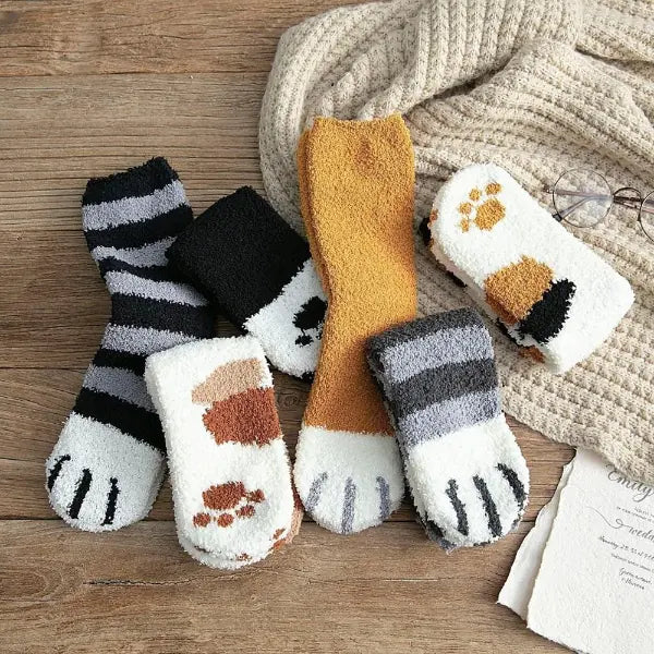 Cute Cat Paw Socks