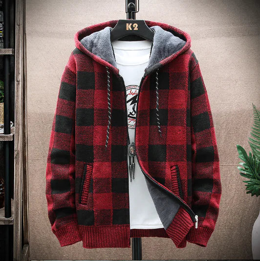 Hooded Warm Long Sleeve Sweatshirt For Men