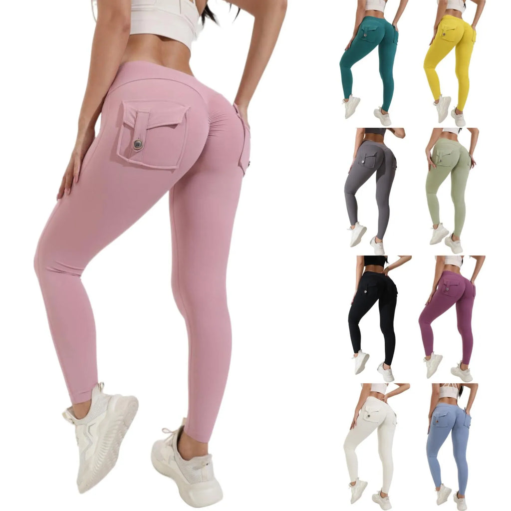 Butt Lifting Cargo Leggings forWomen