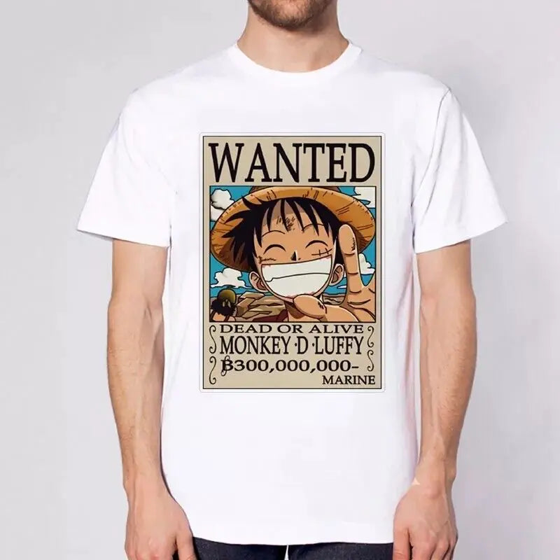 One Piece Luffy Wanted T-Shirt For Men