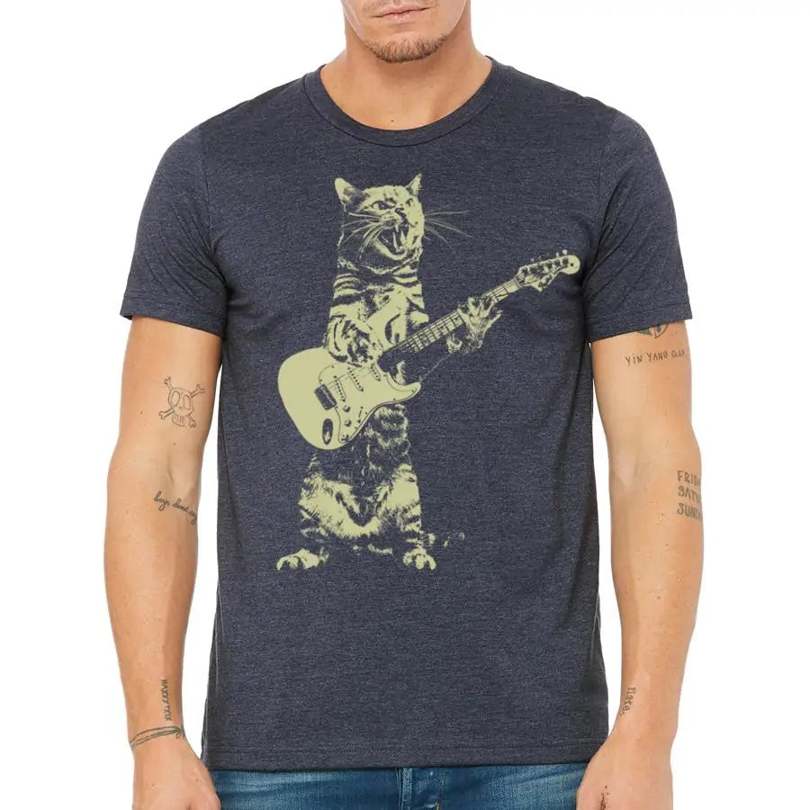 Rock & Roll Cat Guitar For Men