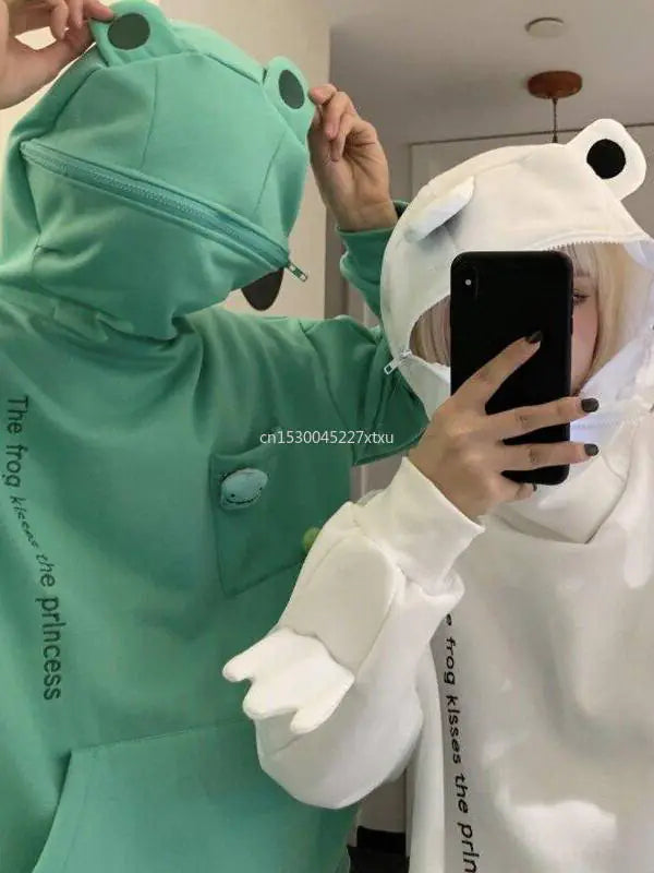 Frog Zipper Hoodie Unisex
