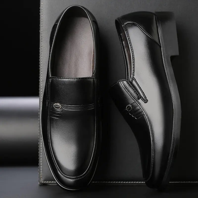 Black Leather Formal Shoes For Men