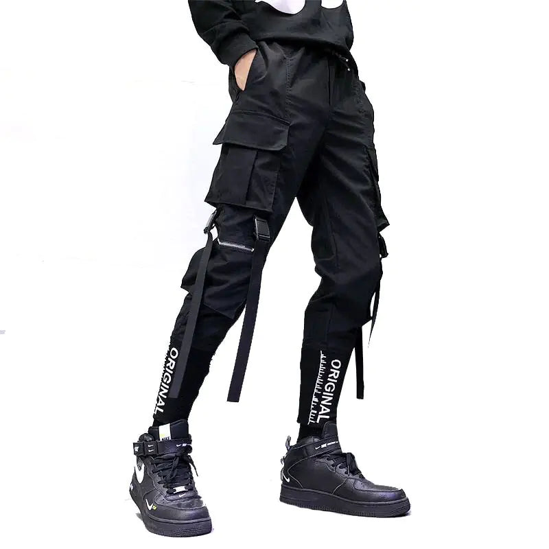Ribbon Cargo Pants For Men