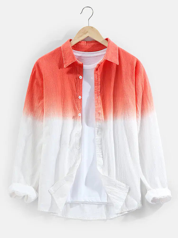 Two Tone Basic Long Sleeve For Men